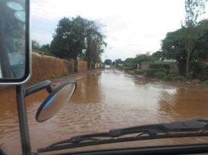 My neighbourhood after the first night with real african rain!